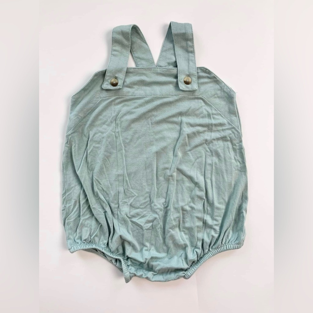Kate Quinn Bamboo Overall Teal Romper
